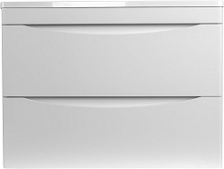 Style Line Тумба с раковиной Бергамо Мини 70 подвесная белая Люкс антискрейтч Plus – фотография-1